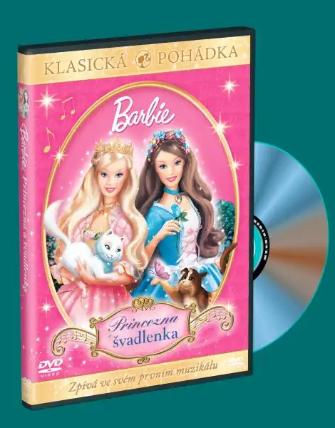Barbie princezna a švadlenka - DVD plast - bazarové zboží
