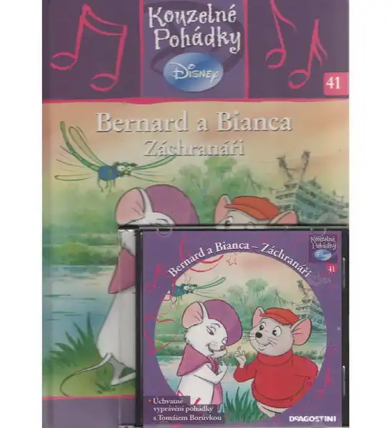 Kouzelné pohádky Disney 41. - Bernard a Bianca - Záchranáři + CD - bazarové zboží
