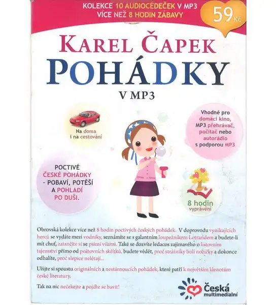 Pohádky Karel Čapek v MP3 - CD