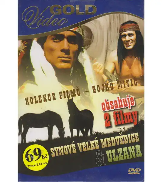 Kolekce filmů - Gojko Mitič - Synové Velké medvědice & Ulzana - DVD pošetka/bazarové zboží/