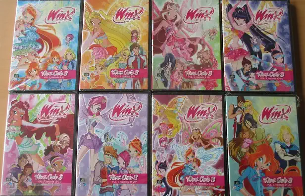 Kolekce Winx club 3. Série - 8DVD