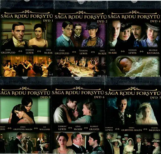 Kolekce - Sága rodu Forsytů - 6 DVD ( nekompletní )