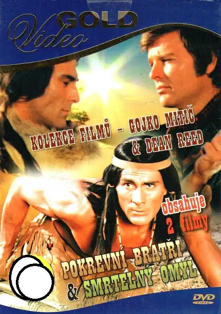 Kolekce filmů - Gojko Mitič + Dean Reed - Pokrevní bratři & Smrtelný omyl DVD pošetka - bazarové zboží