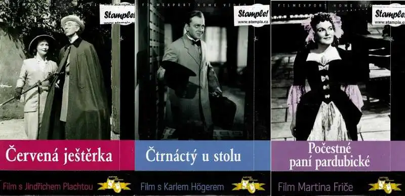 3x Česká komedie VI - Počestné paní pardubické / Červená ještěrka / Čtrnáctý u stolu DVD