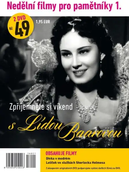 Nedělní filmy pro pamětníky 1. - Lída Baarová - 2 DVD pošetka