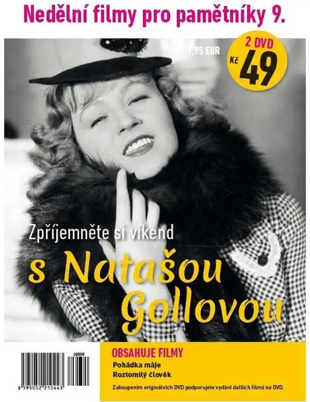 Nedělní filmy pro pamětníky 9. - Nataša Gollová 2 DVD pošetka