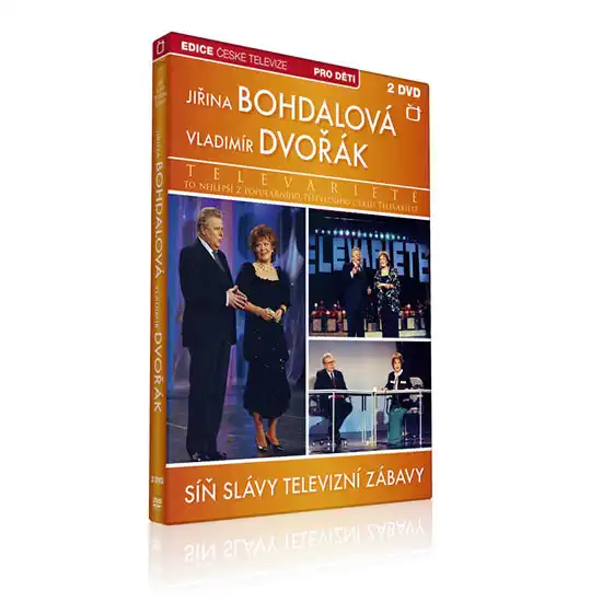 Jiřina Bohdalová, Vladimír Dvořák - Síň slávy televizní zábavy - 2 DVD /bazarové zboží/