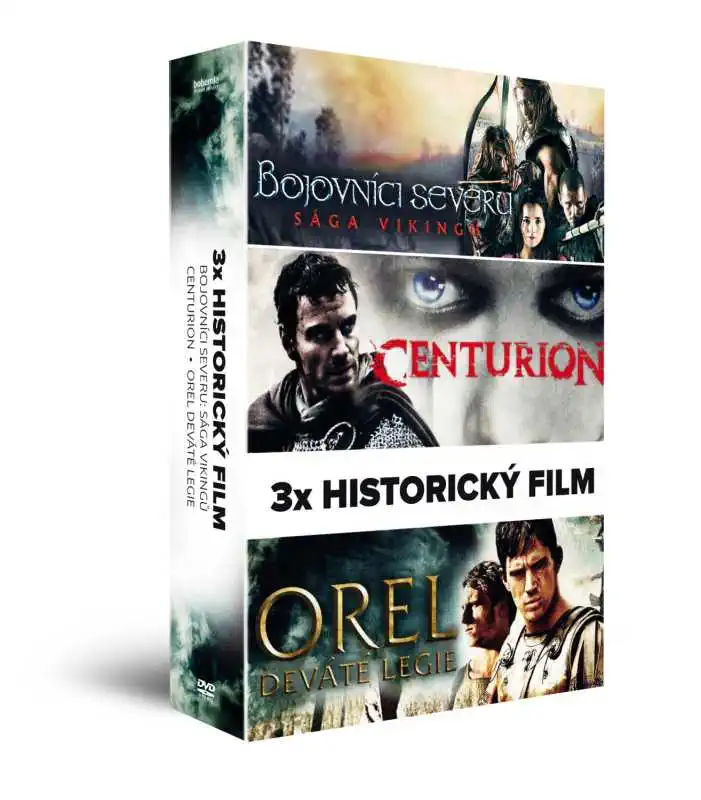3x Historický film (3DVD): Bojovníci severu: Sága Vikingů + Centurion + Orel Dev