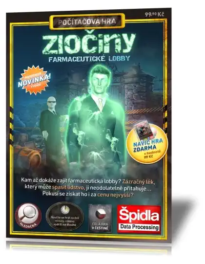 Zločiny farmaceutické lobby - PC hra - pošetka