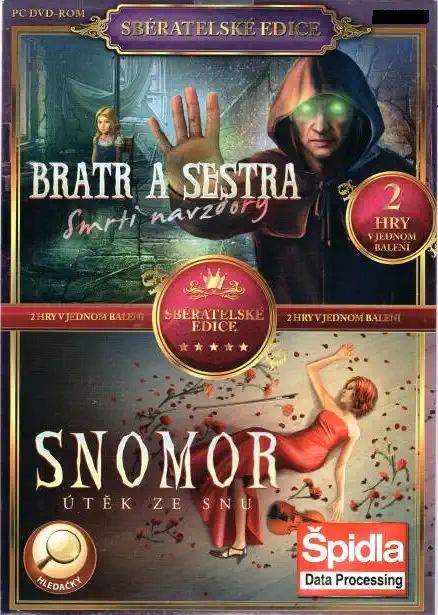 PC hra Bratr a sestra -smrti navzdory / Snomor - útěk ze snu - pošetka
