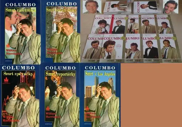 Knižní kolekce COLUMBO 5 x kniha bazarová + dárek kompletní bazarová kolekce DVD seriálu Columbo