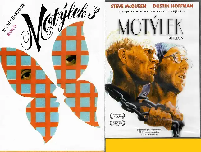 Motýlek 3 - Henri Charriere - bazarová kniha + DVD