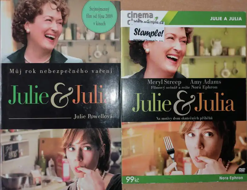 Julie & Julia - Julie Powellová ( 1x kniha + DVD - bazarové )