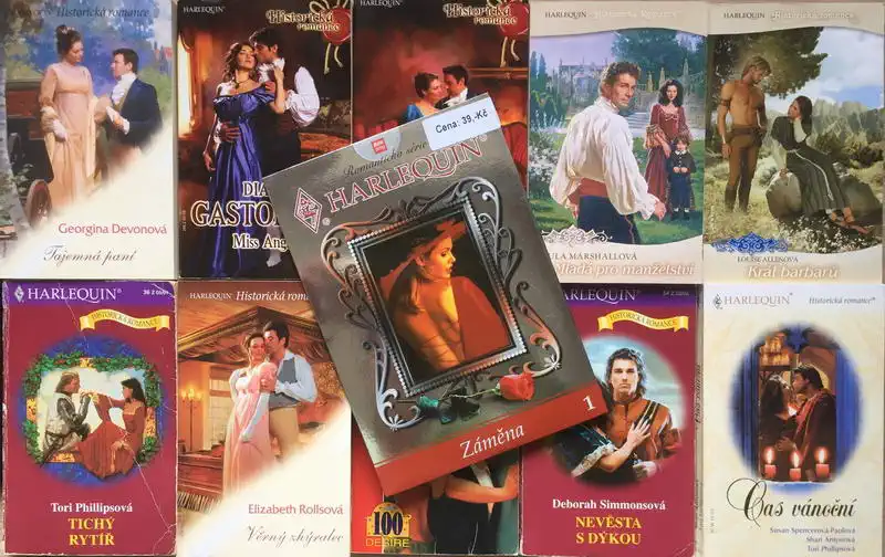 Velká knižní kolekce Harlequin XIV. - 10x bazarová kniha + DVD dárek zdarma
