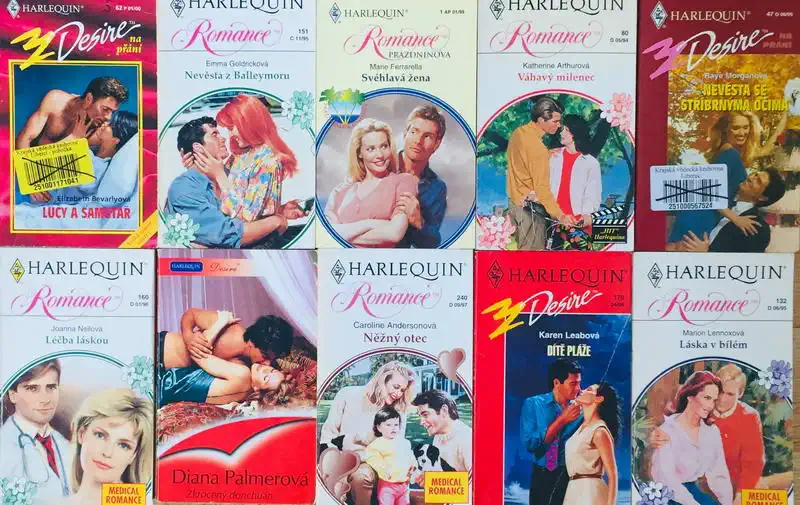 Velká knižní kolekce Harlequin XV. - 10x bazarová kniha