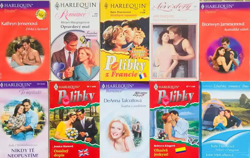 Velká knižní kolekce Harlequin XXVII. - 10x bazarová kniha