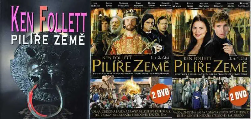 Pilíře Země - Ken Follett - Kolekce kniha + DVD /kniha bazarová/