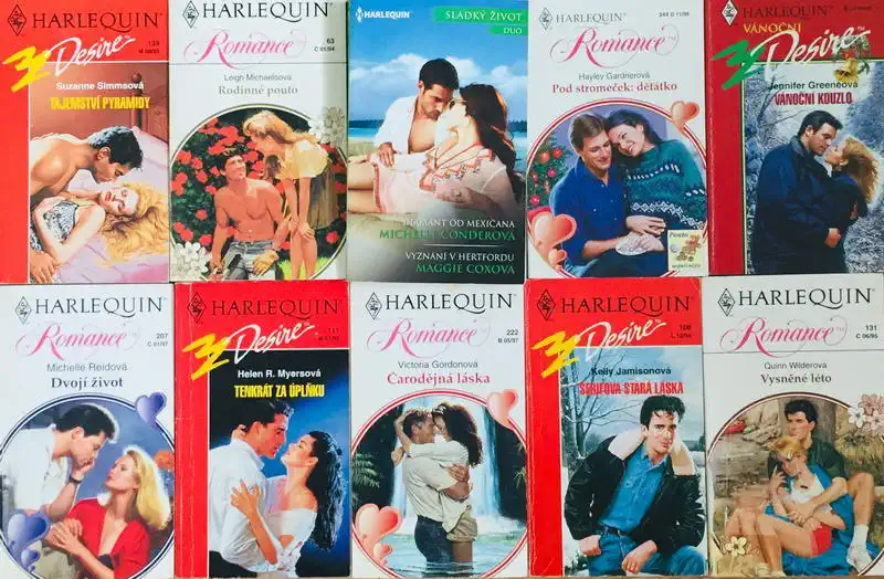 Velká knižní kolekce Harlequin XXXXVI. - 10x bazarová kniha