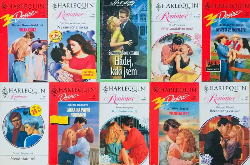 Velká knižní kolekce Harlequin LXIV. - 10x bazarová kniha