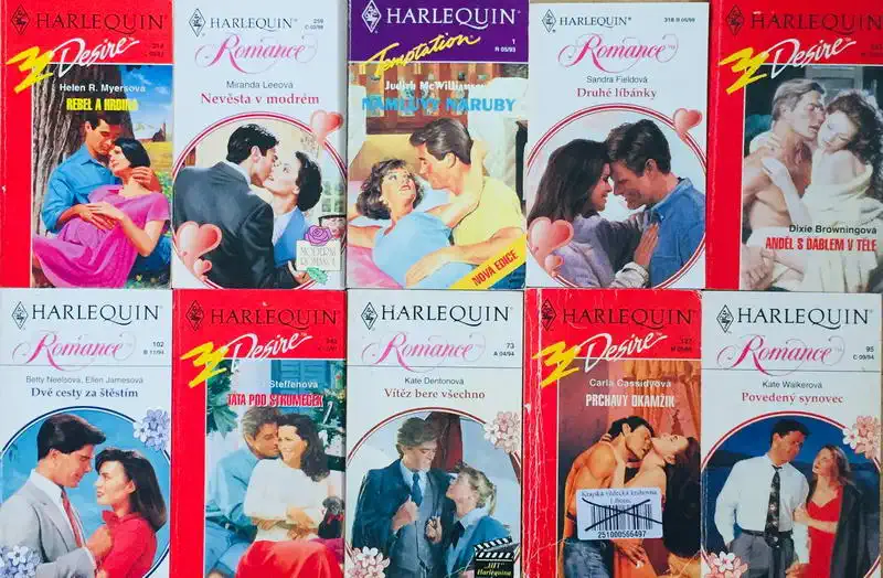 Velká knižní kolekce Harlequin LXXIII. - 10x bazarová kniha