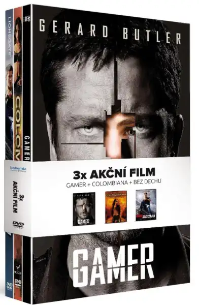 Akční filmy kolekce 3DVD (Gamer, Colombiana, Bez Dechu)
