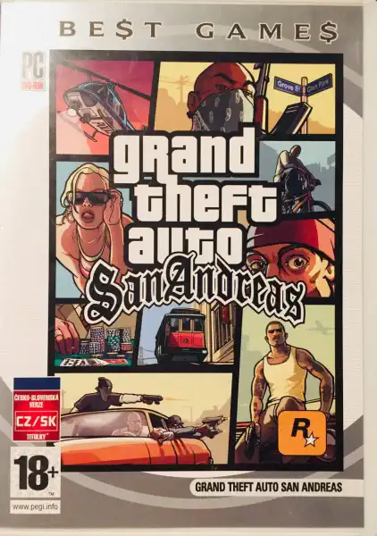 PC hra - Grand Theft Auto - San Andreas - DVD-ROM /plast//bazarové zboží/