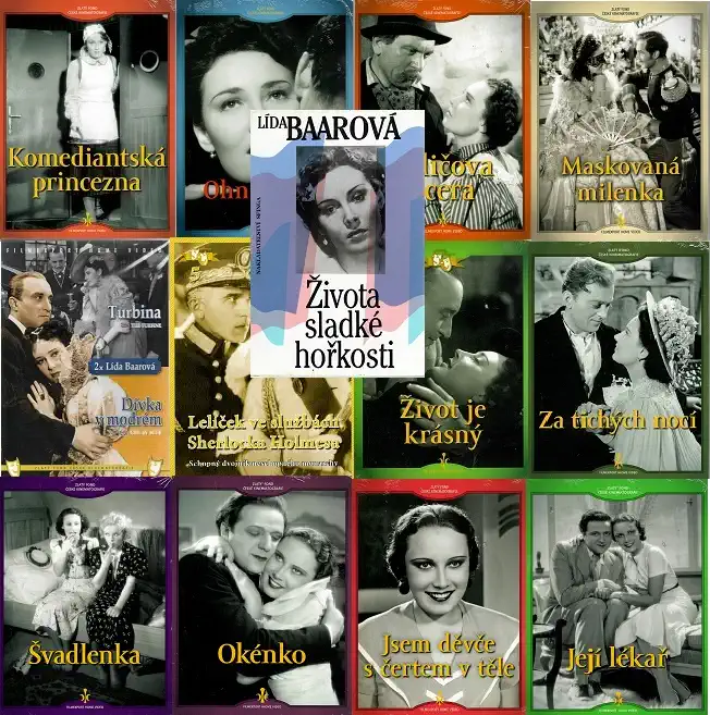 Lída Baarová - Života sladké hořkosti ( 1x kniha bazarová + 13x DVD )