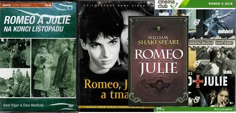 Romeo a julie - William Shakespeare ( 1x kniha + 3x DVD )