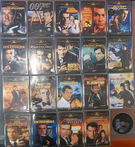 Kolekce James Bond 007 kolekce 20 DVD ( originální znění, titulky CZ ) bazarové zboží