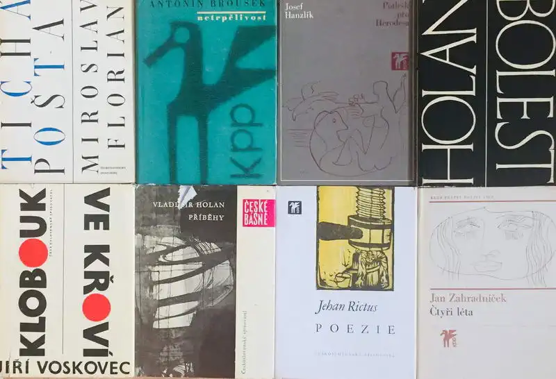 Knižní básnická kolekce XV. - 8 x kniha /bazarové zboží/