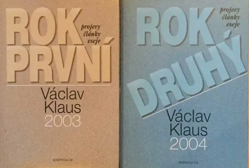 Knižní kolekce Václav Klaus - 2 x kniha /bazarové zboží/