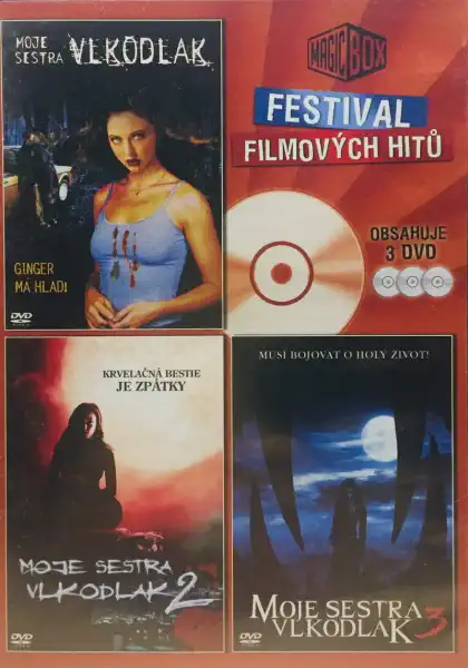 Festival filmových hitů - Moje sestra vlkodlak 1, 2, 3 - 3xDVD /plast/ bazarové zboží