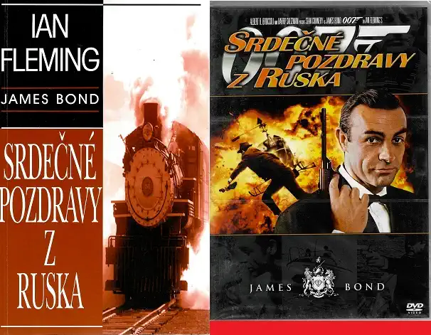 Srdečné pozdravy z Ruska - Ian Fleming ( 1x kniha bazarová + DVD )