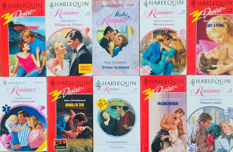 Velká knižní kolekce Harlequin 13. - 10x bazarová kniha