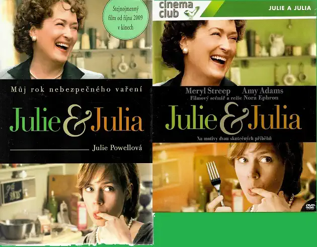 Julie & Julia - Julie Powell ( 1x kniha bazarová + DVD )