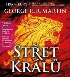 Střet králů - George R.R. Martin - Hra o trůny - 2.díl - Audiokniha - 4xCD /multi digipack malý/