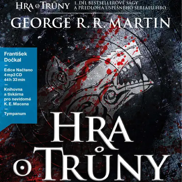 Hra o Trůny - George R.R. Martin - 1.díl - Audiokniha - 4xCD /multi digipack malý/