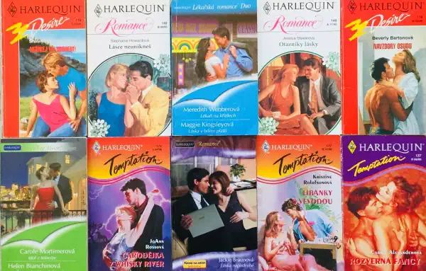 Velká knižní kolekce Harlequin 127. - 10x bazarová kniha