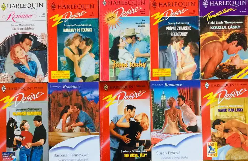 Velká knižní kolekce Harlequin 171. - 10x bazarová kniha