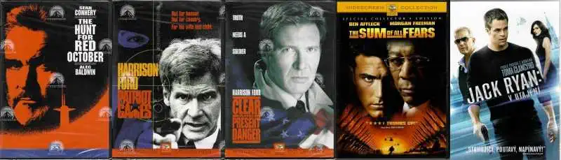 Kolekce filmů Jack Ryan / Tom Clancy - 5x DVD