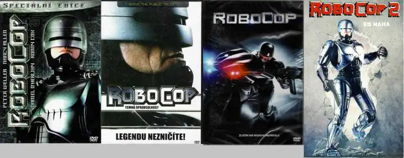 kolekce ROBOCOP - 3x DVD + 1x kniha bazarová