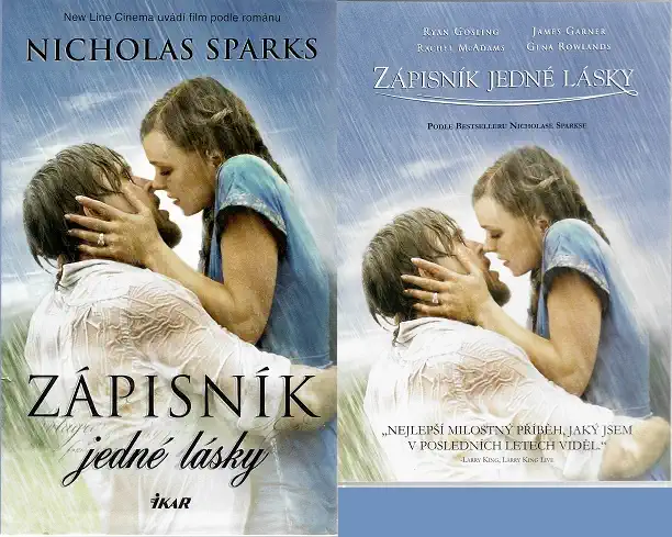 Zápisník jedné lásky - Nicholas Sparks ( 1x kniha bazarová + DVD )