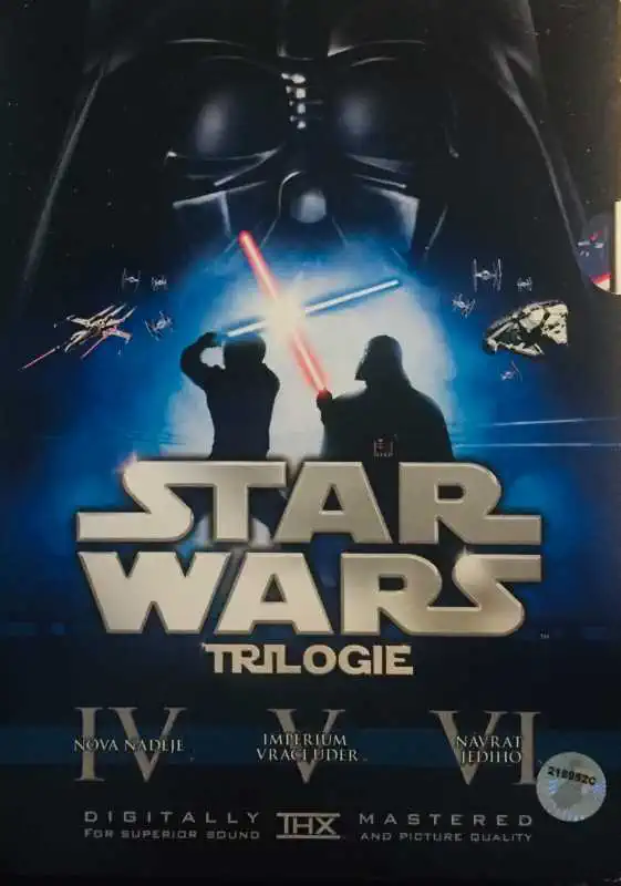 Star Wars - Trilogie - v originálním znění s CZ titulky - 3xDVD /3xslim v šubru/bazarové zboží/