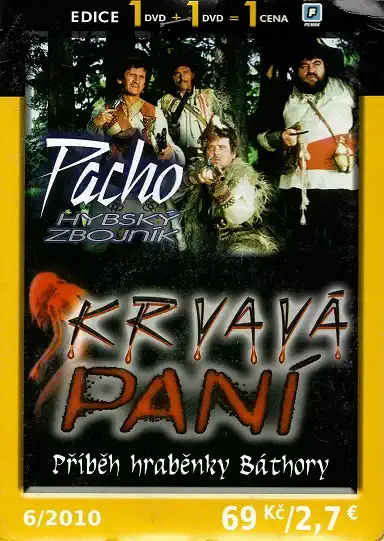 2x DVD Pacho hybský zbojník / Krvavá paní - příběh hraběnky Báthory ( pošetky ) DVD