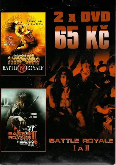 2x DVD Battle Royale / Battle Royale II ( pošetky ) DVD