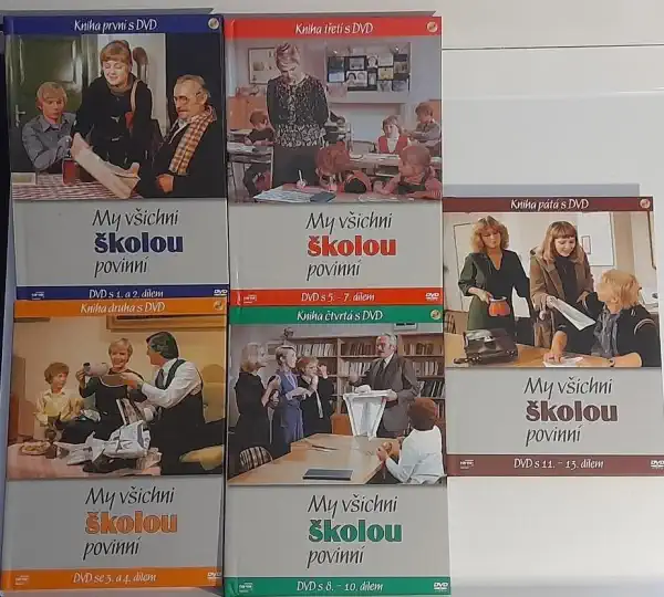 Kolekce My všichni školou povinní - 5x kniha s DVD /bazarové zboží/