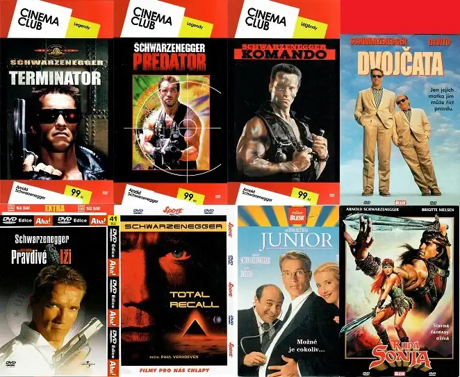 Kolekce Arnold Schwarzenegger 8 DVD - DVD