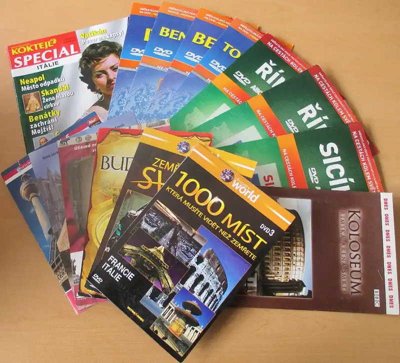 Kolekce ITÁLIE - cestopisy a zajímavosti - DVD