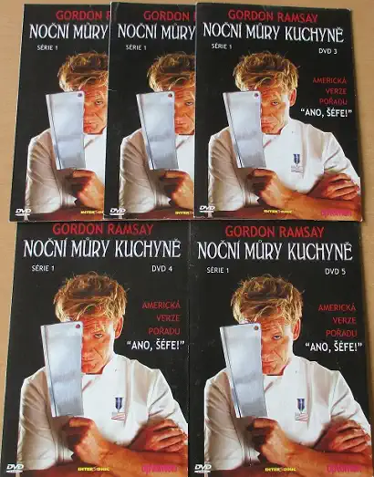 Kolekce Gordon Ramsey, noční můry kuchyně - 5DVD
