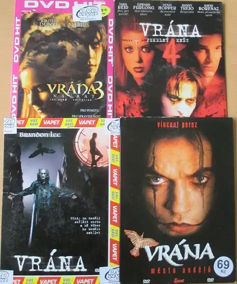 Kolekce Vrána - 4 DVD